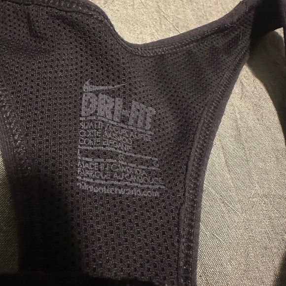 Nike Women's Sleek Black Tank Top - Picture 3 of 4